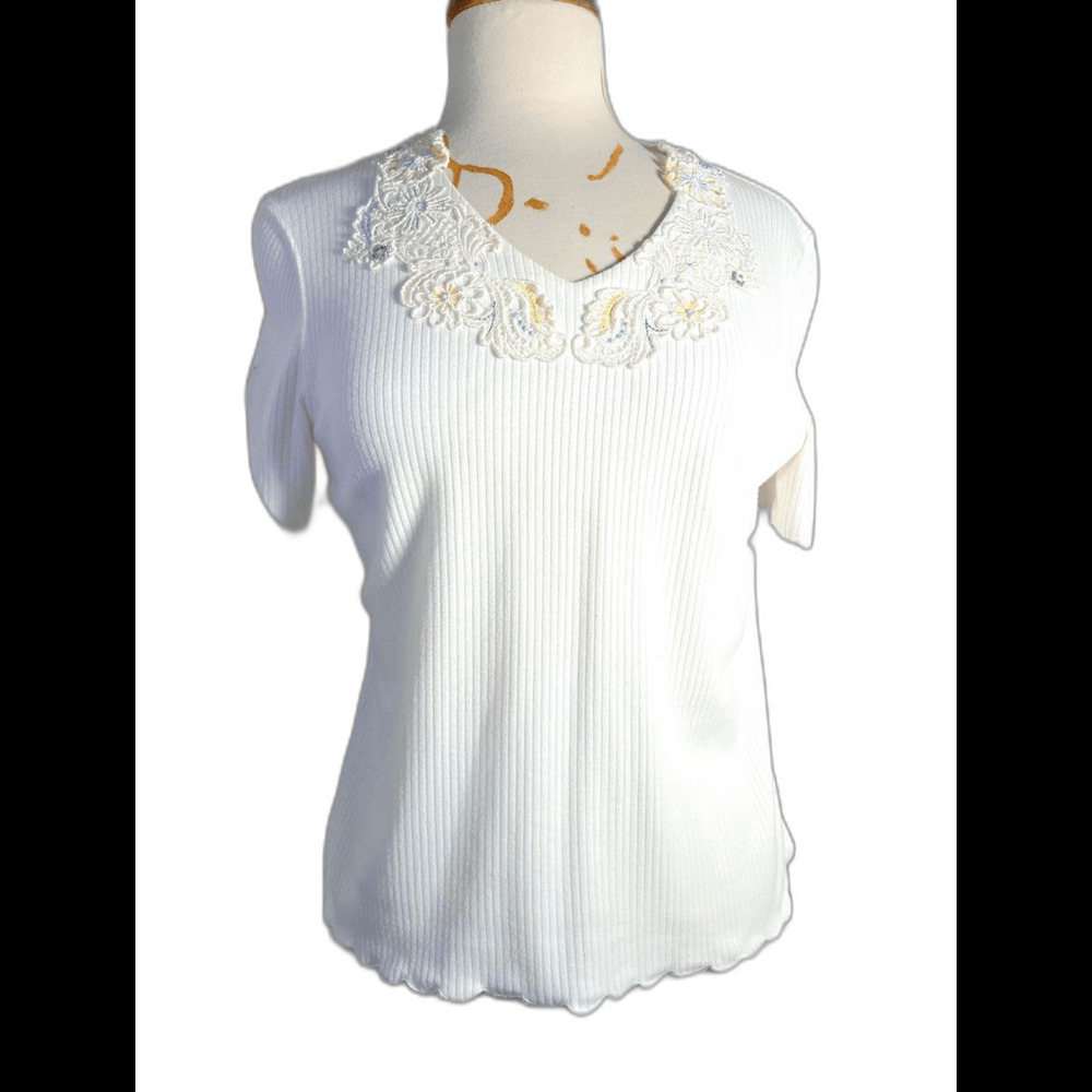 Vintage Blouse Size S/M 90's Ballet Core Fairy Cream Boho Chic